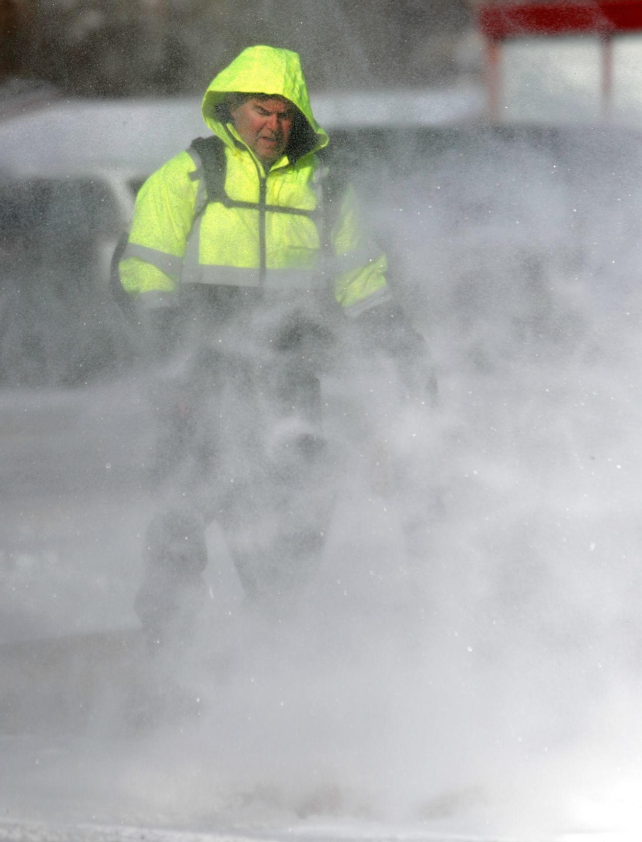 Snow blowing